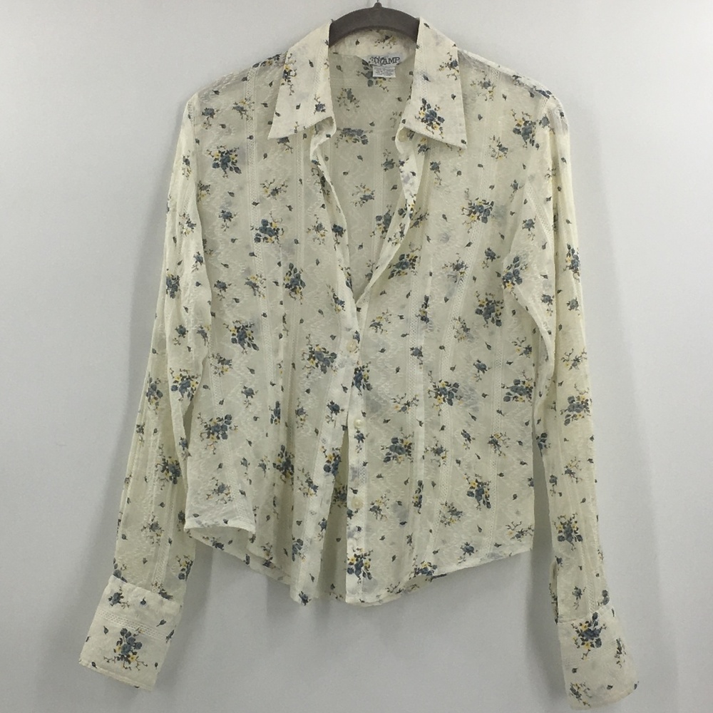 Tramp 100% Cotton Light Floral Blouse